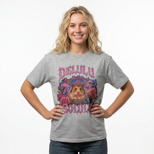 Delulu is the Solulu Hamster Tee